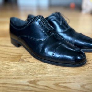 Bostonian Men's Oxford Black Dress Shoes Size 9.5